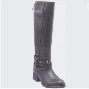 WOMENS "RAMPAGE" TWINKLY KNEE HIGH BOOTS SIZE:8 M